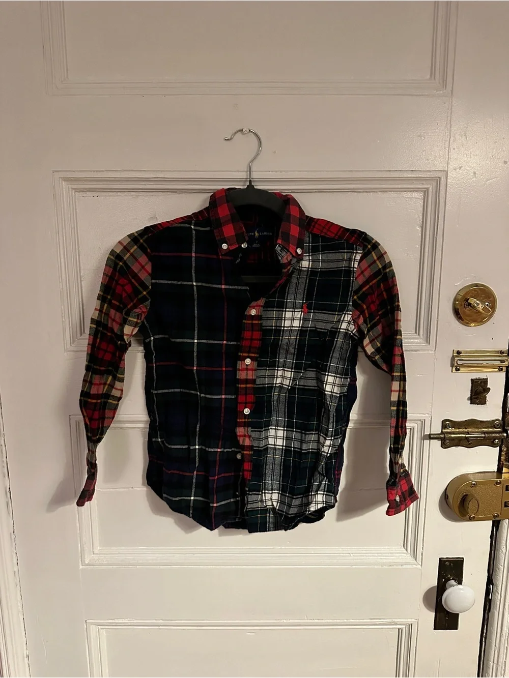 Ralph Lauren Men's Multi-Plaid Button-Down Shirt - Red, Navy, Green, Cream
